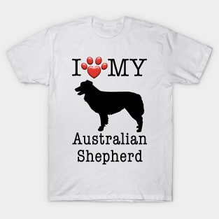 I love my Australian Shepherd - Aussie T-Shirt